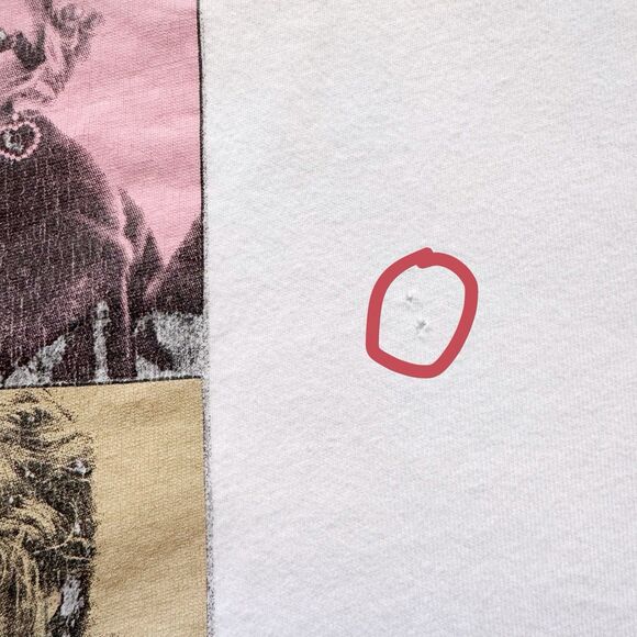 Taylor Swift Eras‎ Tour 2023 White Official Merch T-Shirt L Double Sided *flaws* - Picture 3 of 16